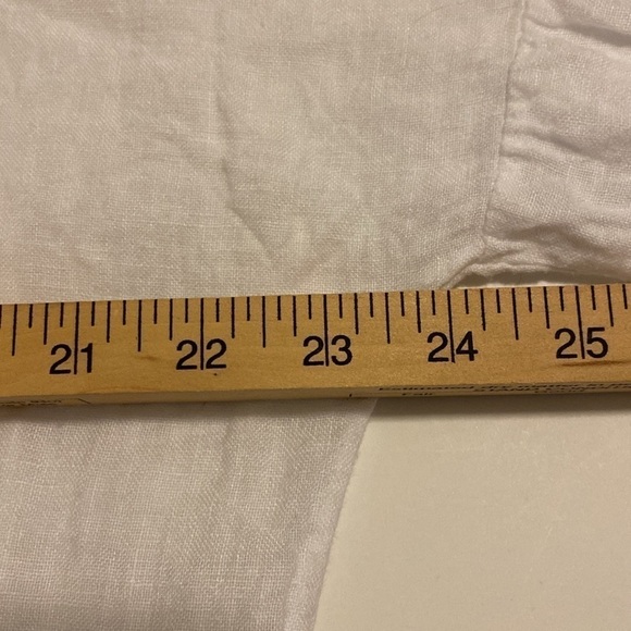 Viola Borghi size L linen blouse white made in Italy - Picture 6 of 8